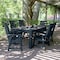 Highwood Usa Weatherly 7pc Rectangular Outdoor Patio Furniture Dining Set 72 x 42 AD-ST7WL1CO4AA-FBE - alternate 2